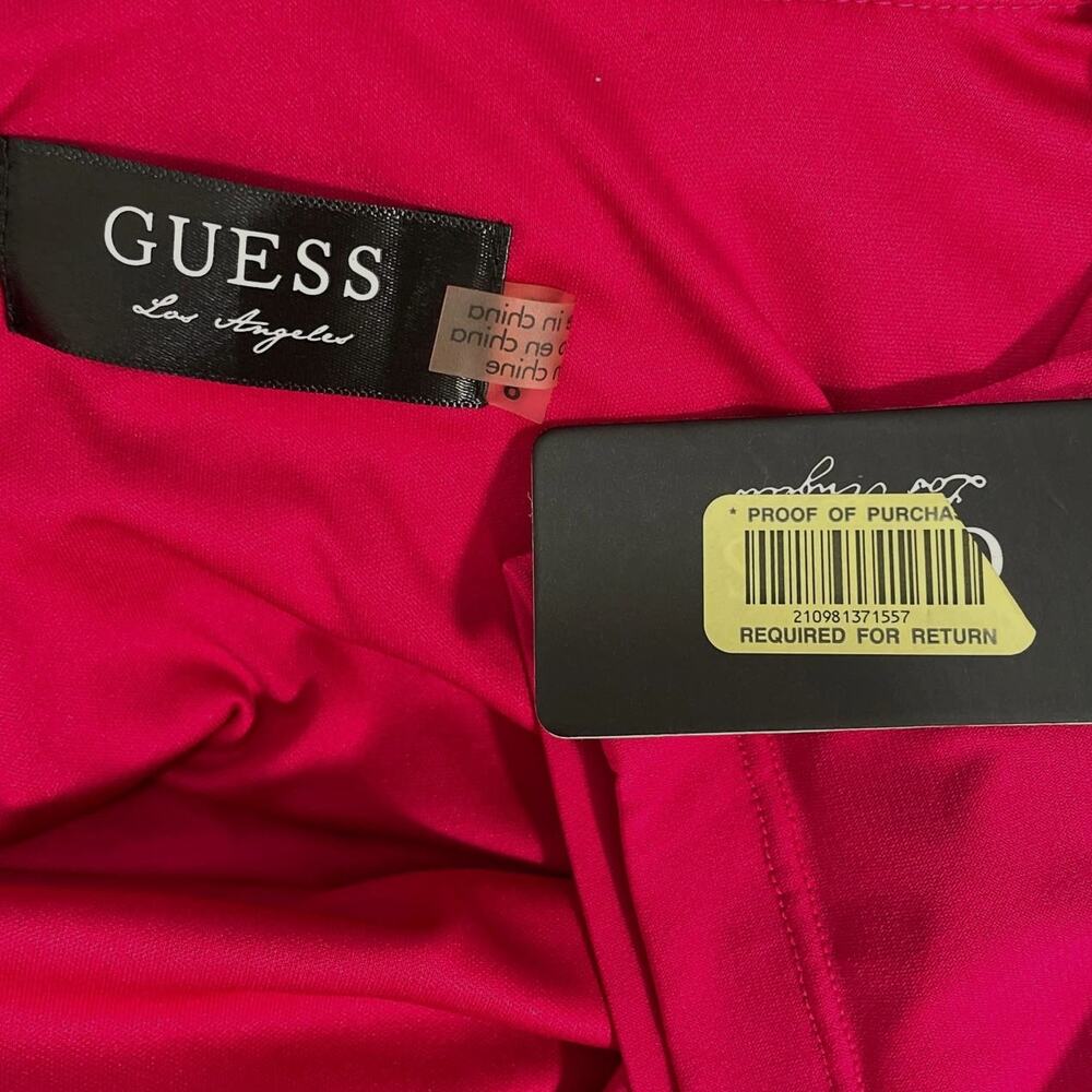 GUESS Hot Pink Backless Dress